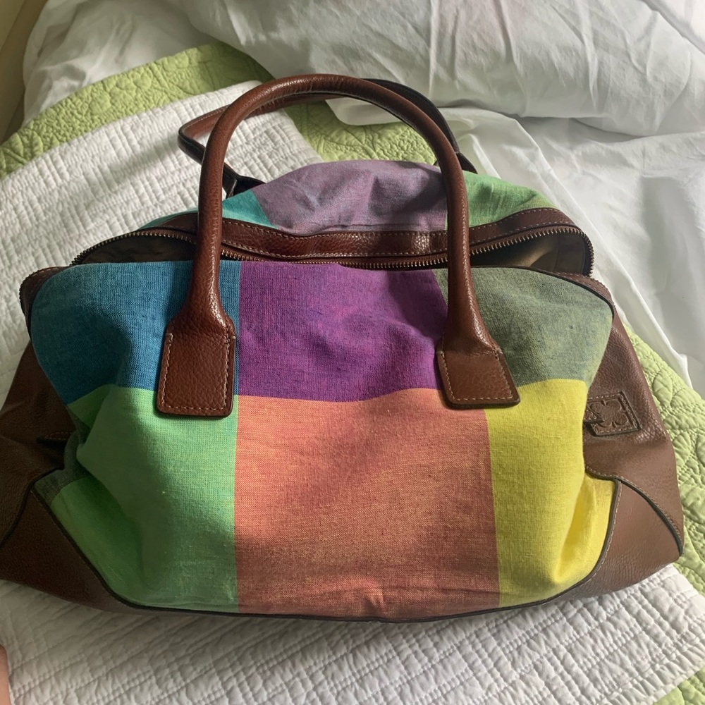 Bright Plaid Liz Claiborn Bag